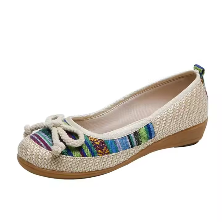 Nuevas llegadas Mary Jane zapatos casuales tradicionales de lona antideslizantes para mujer precio bajo talla grande 42 barato - 1