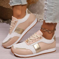 Zapatos de suela gruesa para mujer, calzado deportivo de talla grande, Color liso, estilo de moda, 2024 - details 2