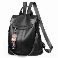 Mochila de Cuero Impermeable Antirrobo para Mujer, Bolso de Hombro, Mochila Escolar, Pequeño, informal, Bandolera - details 12