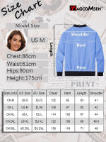 MAGCOMSEN Chaquetas Bomber para Mujer con Cremallera Informal Primavera/Otoño Chaqueta Ligera Ocio Street Trend Cortavientos - details 5