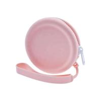 Monedero redondo bonito de silicona para mujer y niña, Mini bolsa para auriculares con llave, Color sólido, regalo para niño - details 5