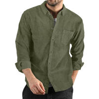 Camisa de pana gruesa para hombre, abrigo informal holgado con solapa de botones, nuevo para otoño e invierno 2024 - details 4