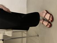 Sandalias Planas de Moda para Mujer Punta de Zapato Cuadrado con Hebilla Cubierta - details 21