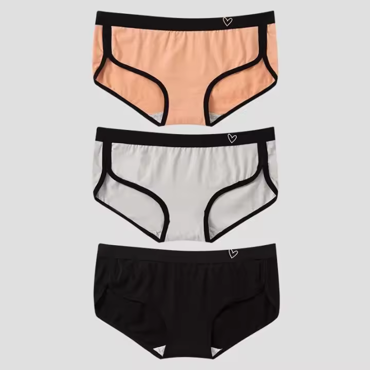 Bannirou - Bo Shooting Deportivo de Algodón para Mujer Suave, Suave y Transpirable, Ropa Interior, 3 Piezas - 1