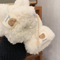Manoplas de punto de felpa para mujer, guantes de invierno, calentador de manos de Color sólido para clima frío - details 7