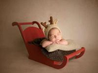 Accesorio para recién nacidos, sillas de madera vintage, camas, trineos, coches, muebles para bebés, conferencias de fotografía infantil, pose - details 2