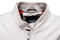 chaqueta de béisbol de Color sólido, cazadora informal con cuello levantado para hombre, chaquetas ajustadas de alta calidad para otoño para hombre - details 5