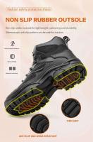Botas de seguridad de invierno para hombre, ligeras y cómodas, punta de acero, zapatos de trabajo industriales antiperforación para exteriores, pie, 2025 - details 9