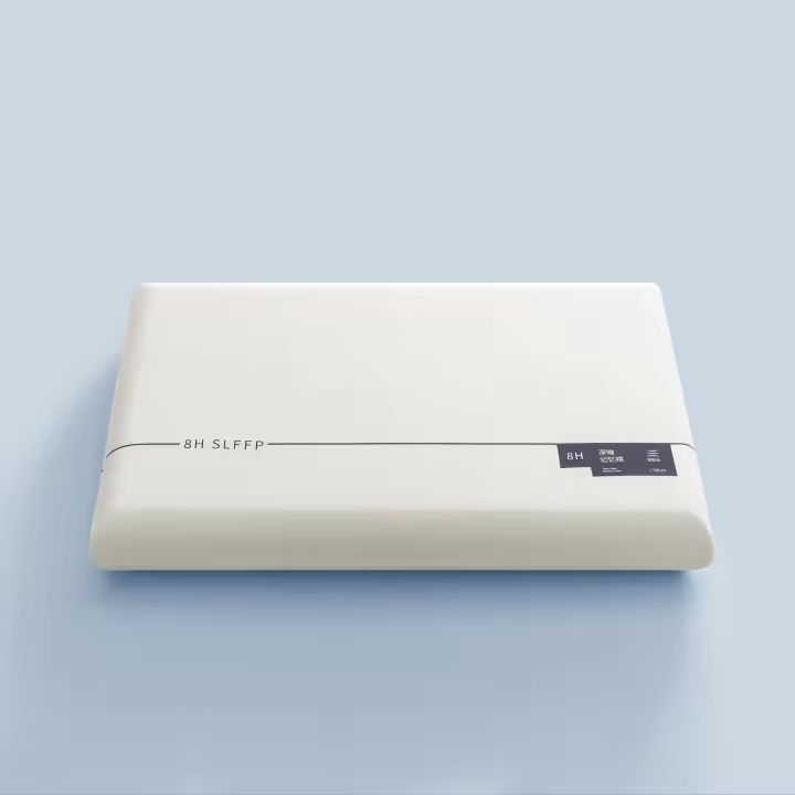 1 almohada ortopédica con funda de poliéster suave: diseño contemporáneo, cierre de cremallera, ideal para uso en dormitorios y hoteles (incluye 1 almohada + 1 funda de almohada), almohadas para dormir - 1
