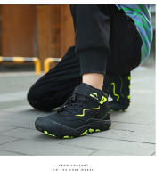 Botas de senderismo tobilleras de marca para niños, zapatillas de senderismo antideslizantes, calzado de escalada de montaña al aire libre, calzado deportivo Unisex para niños - details 16