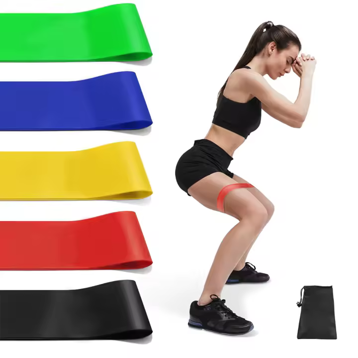 Set de Banderas de Resistencia de TPE Equipo de Gimnasio de Yoga de Cinturón Elástico de Goma para Entrenamiento de Fuerza - 1