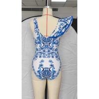 Conjunto de bikini con volantes para mujer, bikini brasileño estampado, traje de baño con falda, traje de playa para niña 2024 - details 13