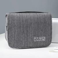 Bolsa de almacenamiento portátil de tela Oxford para hombre y mujer, organizador de artículos de tocador, bolsa de cosméticos impermeable, bolsa de lavado de viaje colgante - details 11
