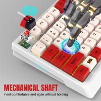 Teclado mecánico K98, eje azul, eje rojo, moldeo por inyección de dos colores con cable, periféricos de juego de teclas de sublimación térmica - details 22