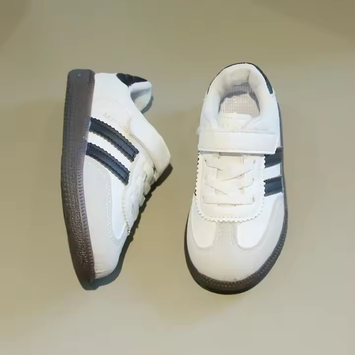 Zapatillas de deporte para niño y niña, zapatos informales para correr y caminar, Tenis versátiles a la moda, suela suave con lazo de gancho, primavera y otoño - 1