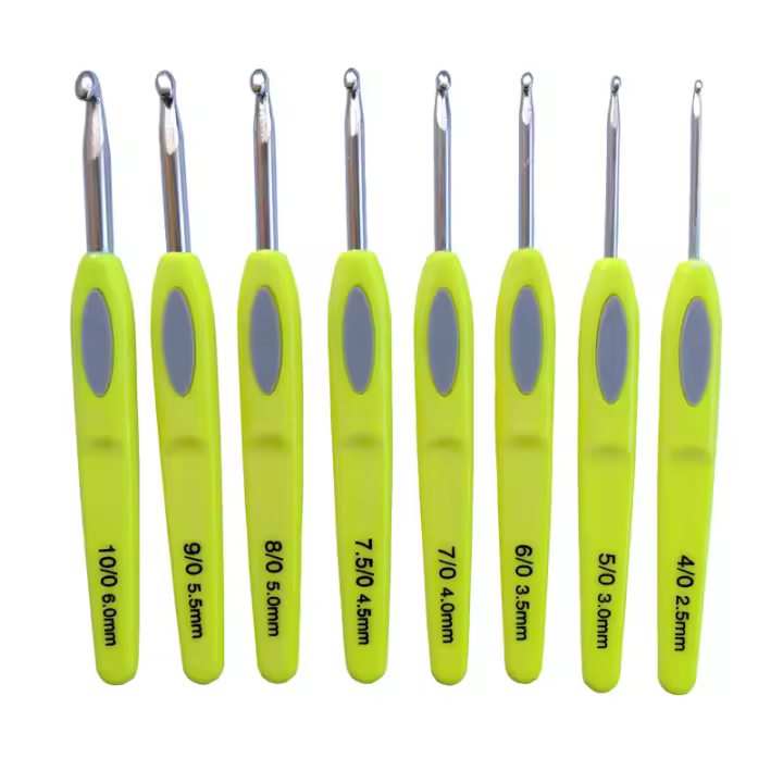 Agujas de Punto de Resina con Mango Suave de 8 Piezas para Costura y Artesanía Herramientas de Sewing Accesorio de Aluminio y Plástico Hecho en China - 1