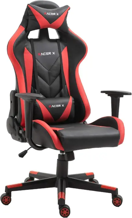 Ergonómica Racing Gamer Profesional Videojuegos,Ordenador, Oficina, Escritorio. Reposabrazos. Cojín Lumbar y Reposacabezas. Giratoria, Regulable en Altura y reclinable. - 1