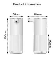 Accesorios de baño HQ, dispensador automático de líquido, tipo C de 360 ​​ml, dispensador de jabón blanco de 4.º grado - details 9