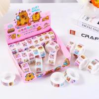 1 rollo de pegatinas de Capybara para niños, pegatina de recompensa, etiquetas de dibujos animados, Día de San Valentín, etiqueta de cara feliz sonrisa, regalo de cumpleaños - details 0