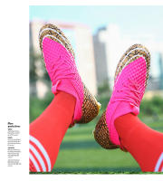 Botas de fútbol para hombres, tacos de fútbol para césped, botas de fútbol antideslizantes para exteriores para niños, calzado deportivo de entrenamiento de hierba profesional, parte superior baja - details 18