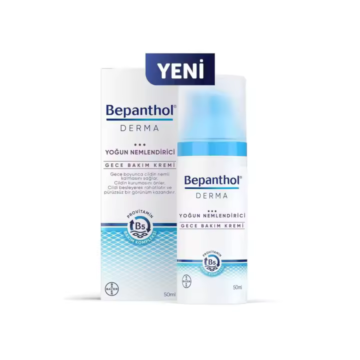 Hot Bepanthol Derma Crema Hidratante Intensiva-Cuidado Facial Nocturno-50 ml - 1