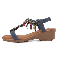 Sandalias de tacón de cuña de verano para mujer - details 2
