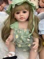 BZDOLL-Muñeca de bebé Reborn de silicona de cuerpo completo, juguete realista de 55 CM y 22 pulgadas, princesa recién nacida, vestido hermoso, regalo para niña - details 0