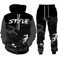 Conjunto de Moda Casual de Alta Calidad con Estampado 3D Sudadera con Capucha y Pantalones - details 5