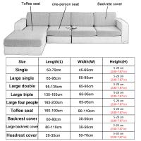 Funda Ajustable para sofá de 3, 2 y 1 Plazas, cubierta Elástica Resistente al Desgaste,Protector de Asiento - details 0