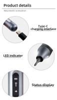 Destornillador eléctrico de precisión, multifuncional, silencioso, batería duradera, recargable, desmontaje, reparación, juego de cabezales - details 6