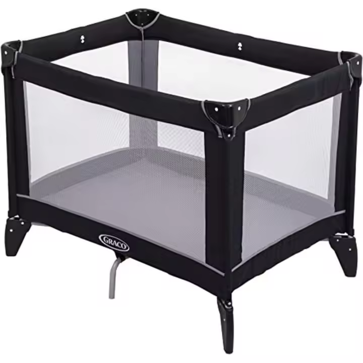 Cuna de Viaje Compacta, Negro/Gris, unisex - 1