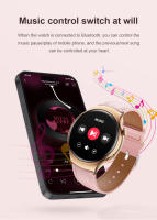 2025 nueva pantalla amoled de 1,27 pulgadas llamada Bluetooth NFC asistente de voz GPS seguimiento de movimiento frecuencia cardíaca monitoreo del sueño para relojes de salud inteligentes Android e ios, regalo exclusivo para mujeres - details 17