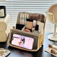 Bolsa para bolígrafos, bolsa de maquillaje Vertical, bolsa de cosméticos de gran capacidad dividida, almacenamiento de brochas de maquillaje, bolsa de almacenamiento multifuncional para el cuidado de la piel - details 6