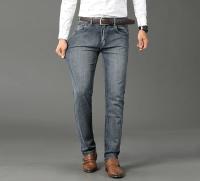 Vaqueros elásticos informales de pierna recta para hombre, pantalones vaqueros de trabajo azules y negros, modernos y clásicos, ropa de marca para hombre - details 6