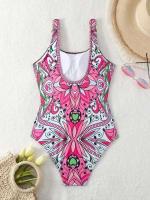 Traje de baño retro sexy y de moda 2025 con estampado push up y traje de baño de una pieza, corte de bikini de aguas termales para mujer - details 15