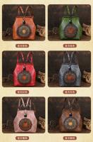 Mochila Vintage de cuero para mujer, bolso femenino con relieve, antirrobo, novedad de 2024 - details 2