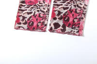 BUNO-Conjunto de 2 piezas con estampado de flores de gato extraño para mujer, Tops cortos con cuello Halter y volantes y espalda descubierta + trajes Hipster ajustados Panst Hottie - details 11