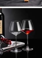 Juego de copas de cristal de alta gama, copas de vino de gran barriga, copas de cristal, 2 uds. - details 3