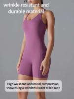 Miml - Conjunto de yoga de una pieza para mujer, body deportivo sin espalda, sujetador de glúteos mejorado, mono corto para gimnasio y fiesta - details 8