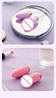 Peach doble bala saltando huevo adulto juguete masturbador sexo vibrador control remoto clitoris estimulación - details 15