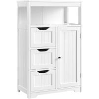 Armario de Baño de Madera Diseño de Cajón y Estante Ajustable Ideal para Cocina y Sala de Estar - details 0