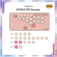 Doio Hitbox Kcgm-02 KCGM-03 Mini Keyboard Keycaps 19key PBT Sublimation Customized Keycap Set Arcade Game PC Accessories Gifts - details 0