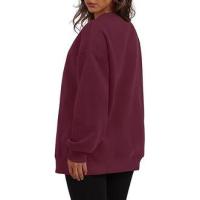 Sudadera holgada de manga larga con cuello redondo para mujer - details 27