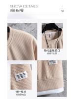 Conjunto De Verano Para Hombre Camiseta Y Shorts Deportivos Casual Color Sólido Talla Grande Estilo Libre Sin Cierre - details 2