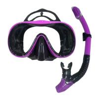 Máscara de buceo kit de buceo vidrio templado panorama equipo profesional de buceo entrenamiento de natación adultos adolescentes - details 0
