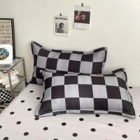 Juego de funda nórdica a cuadros negra y gris, ropa de cama Reversible con rejilla geométrica, funda de edredón suave para niños, adolescentes y adultos, decoración de dormitorio - details 17