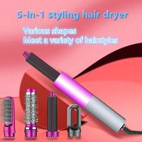 Para secador de pelo 5 en 1, juego de peine caliente, plancha rizadora profesional, herramienta de estilismo, secador de pelo para el hogar - details 2