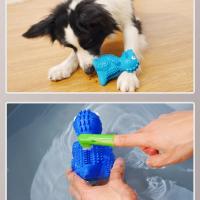 Juguetes de goma para mascotas, juguetes de dentición para lamer, rompecabezas multifuncional resistente a las mordeduras, pelota para perros - details 2