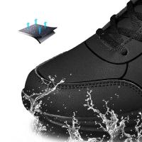 Zapatillas de Correr para Hombres Cálidas de Invierno Zapatos Casuales Ligeros con Cordón - details 2