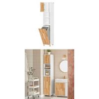 BZR17-W Mueble Columna de baño, Armario Alto baño,161 x 40 x 35 cm,ES (Blanco) - details 21